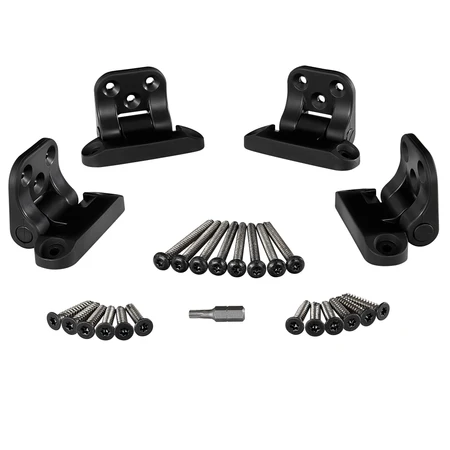 Fiberon Brio Black Stair Rail Hardware - 4 Brackets