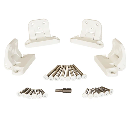 Fiberon Brio White Stair Rail Hardware - 4 Brackets