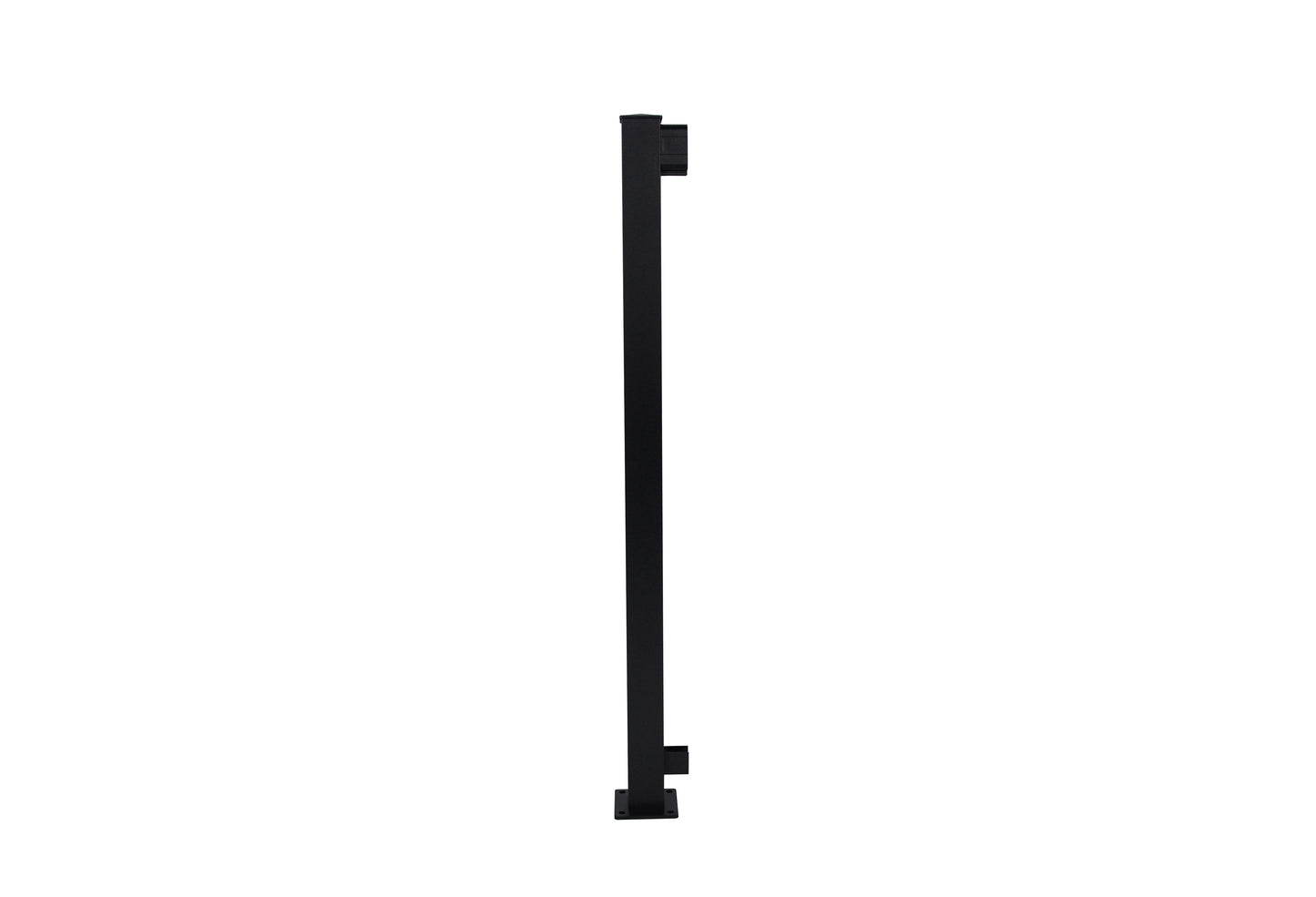 Regal Rail 42" Black Aluminum Corner Post Feature Product Photo 2