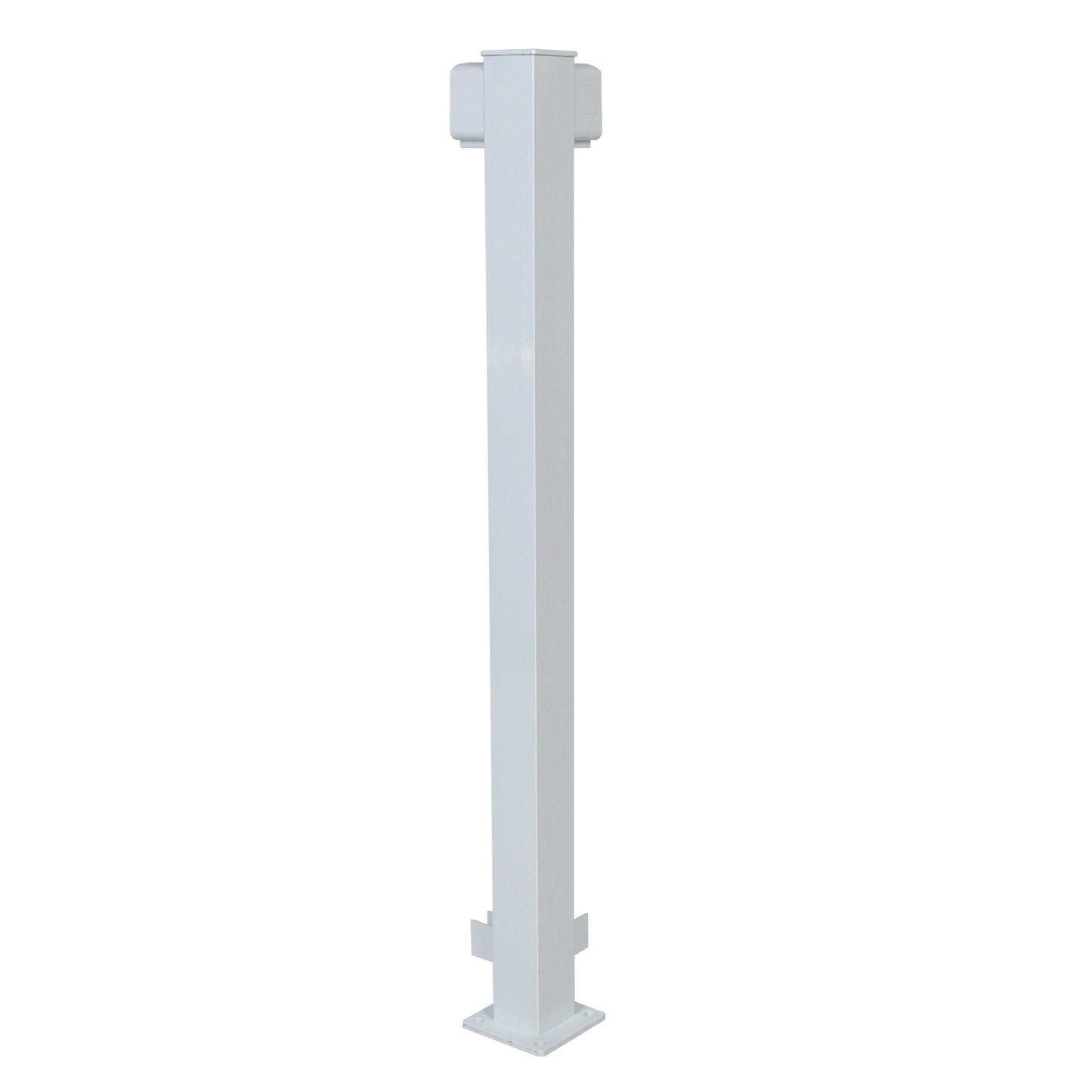 Regal Rail 36" White Aluminum Corner Post Feature Product Photo 