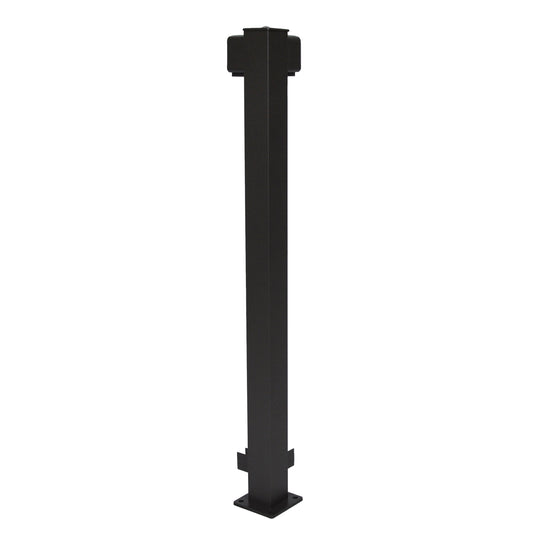 Regal Rail 36" Black Aluminum Corner Post Feature Photo