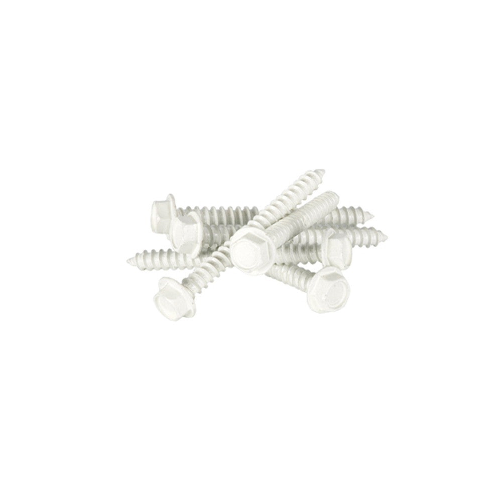 Regal Rail 2-1/2" White Lag Screws