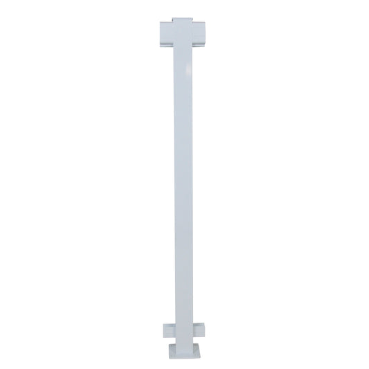 Regal Rail 36" White Aluminum Line Post Feature Product Photo