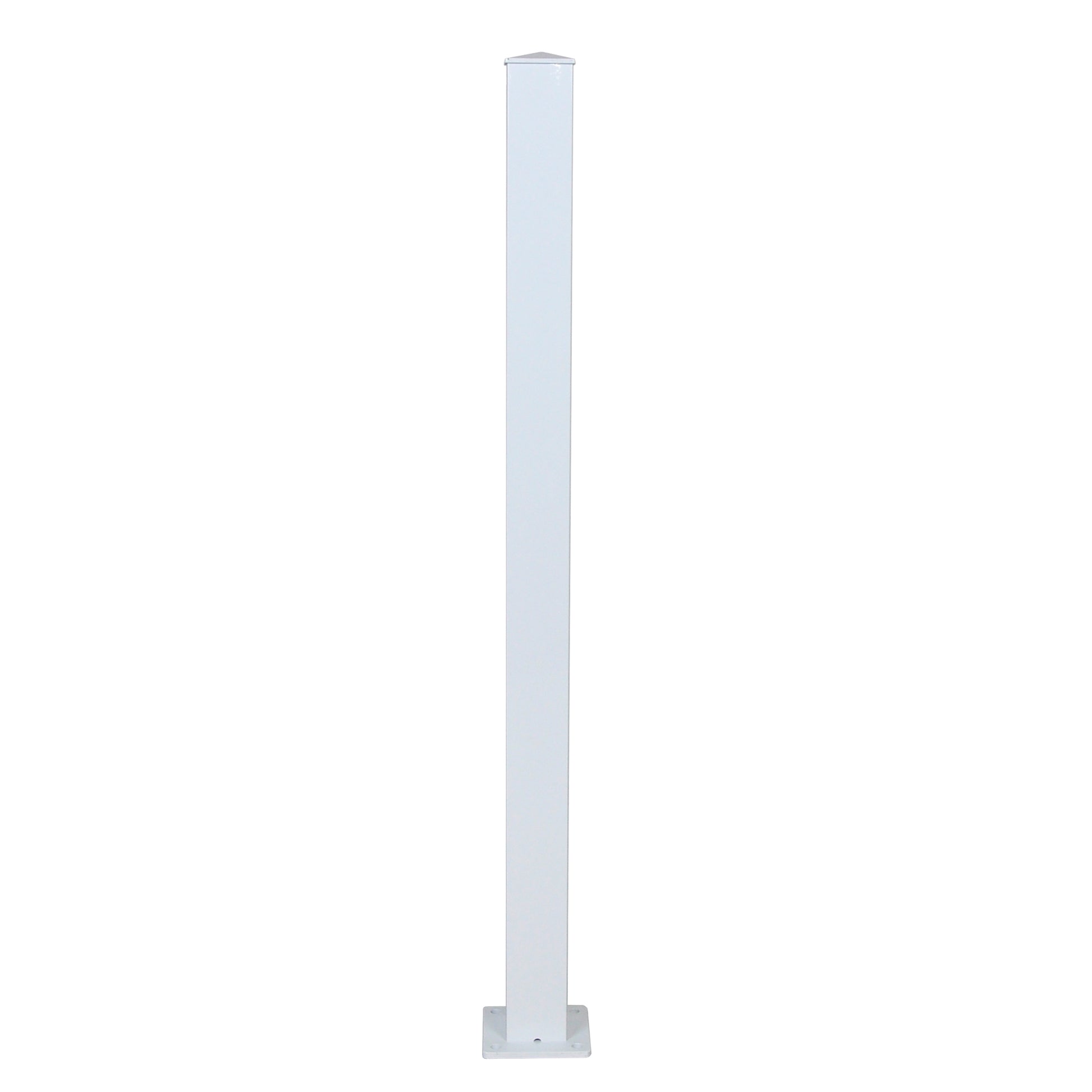 Regal Rail 36" White Aluminum Square/Bottom Stair Post Feature Product Photo 2