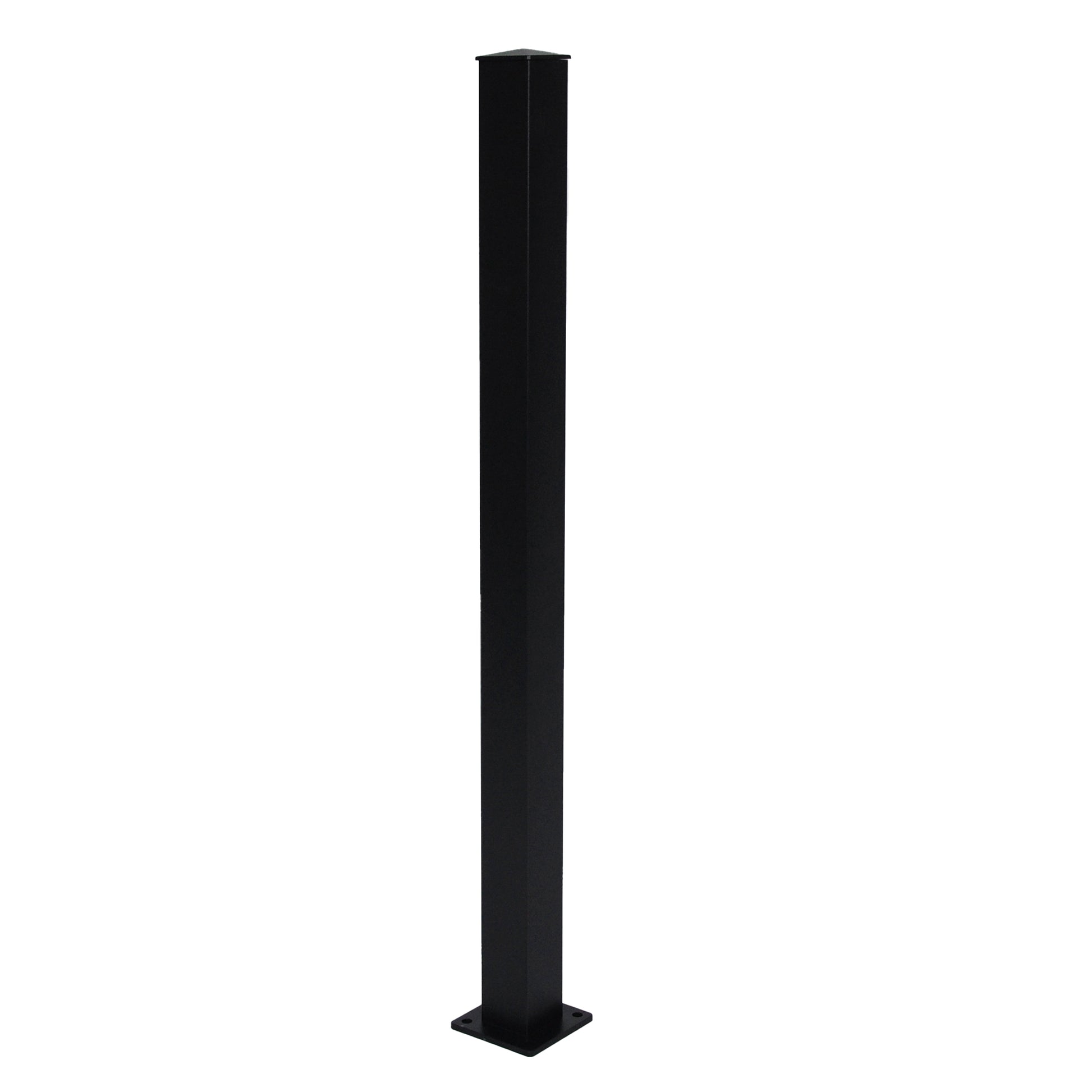 Regal Rail 36" Black Aluminum Square/Bottom Stair Post Feature Photo 2