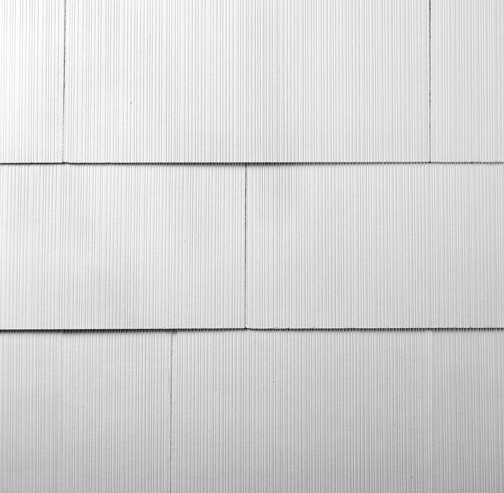 GAF WeatherSide Profile 12 in. x 24 in. Classic White Straight Shingle Fiber-Cement Siding - 18 Pieces