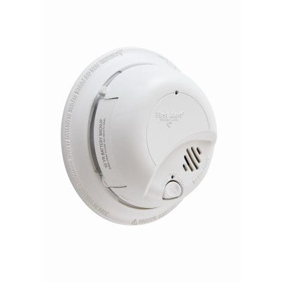 First Alert Hardwired AC/DC Ionized Smoke Alarm With Sealed 10-year Battery Backup