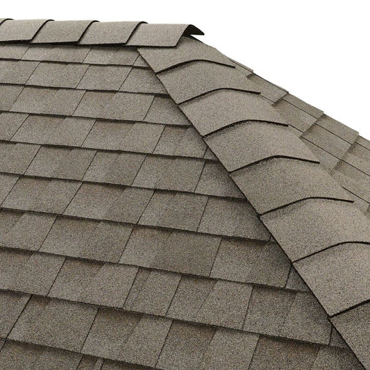GAF Seal-A-Ridge Hip and Ridge Fox Hollow Roof Shingles - 25 Linear Feet per Bundle