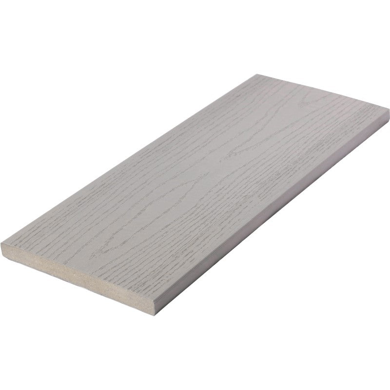 TruNorth Enviroboard 3/4 in. x 8 in. x 12 ft. Stone Grey Square Edge Composite Fascia Boards