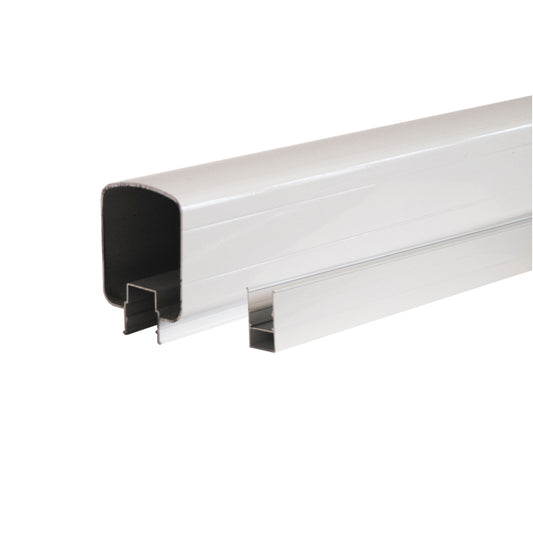 Regal Rail White 10' Aluminum Top and Bottom Hand Rail