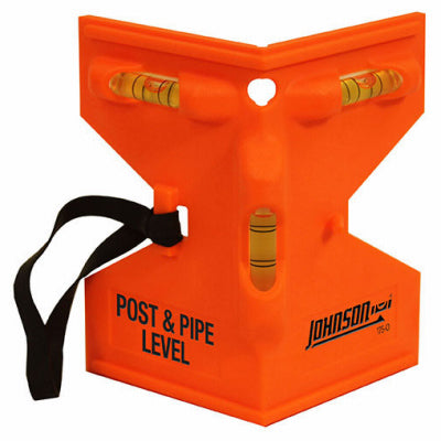 Johnson Level 175-O Glo-Orange Contractor Post and Pipe Level