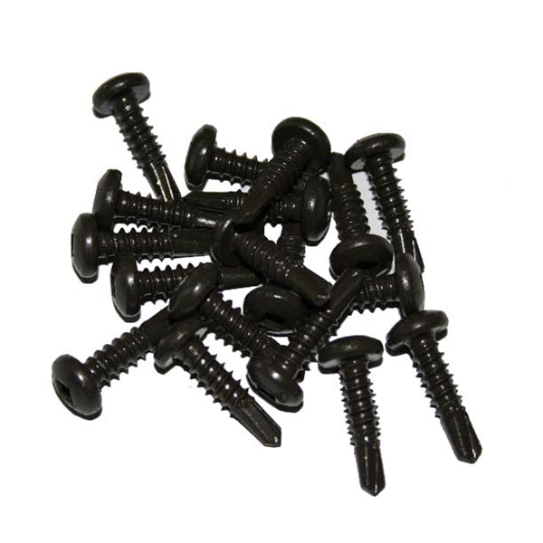 Regal Rail #10 x 3/4" Black Steel Self Drilling Screws