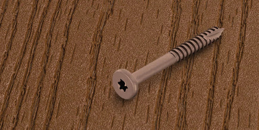 1-7/8 Brown Fascia Screw - 100 Count