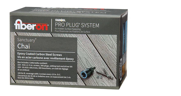 Fiberon Pro Plug Chai Decking Plugs - 100 Square Feet of Coverage
