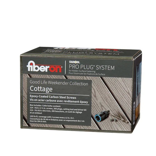 Fiberon Pro Plug Cottage Decking Plugs - 100 Square Feet of Coverage