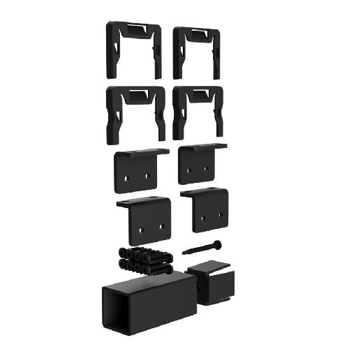 Fusion Level Railing Bracket Kit in Satin Black