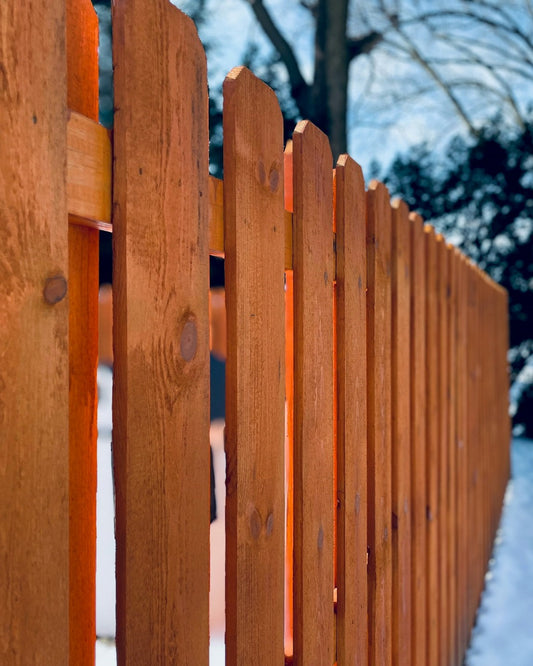 6 in. x 6 ft. Cedar Dog-Ear Wood Fence Picket