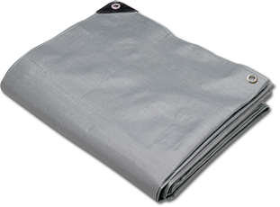 Silver & Black Poly Tarp 20' x 30'
