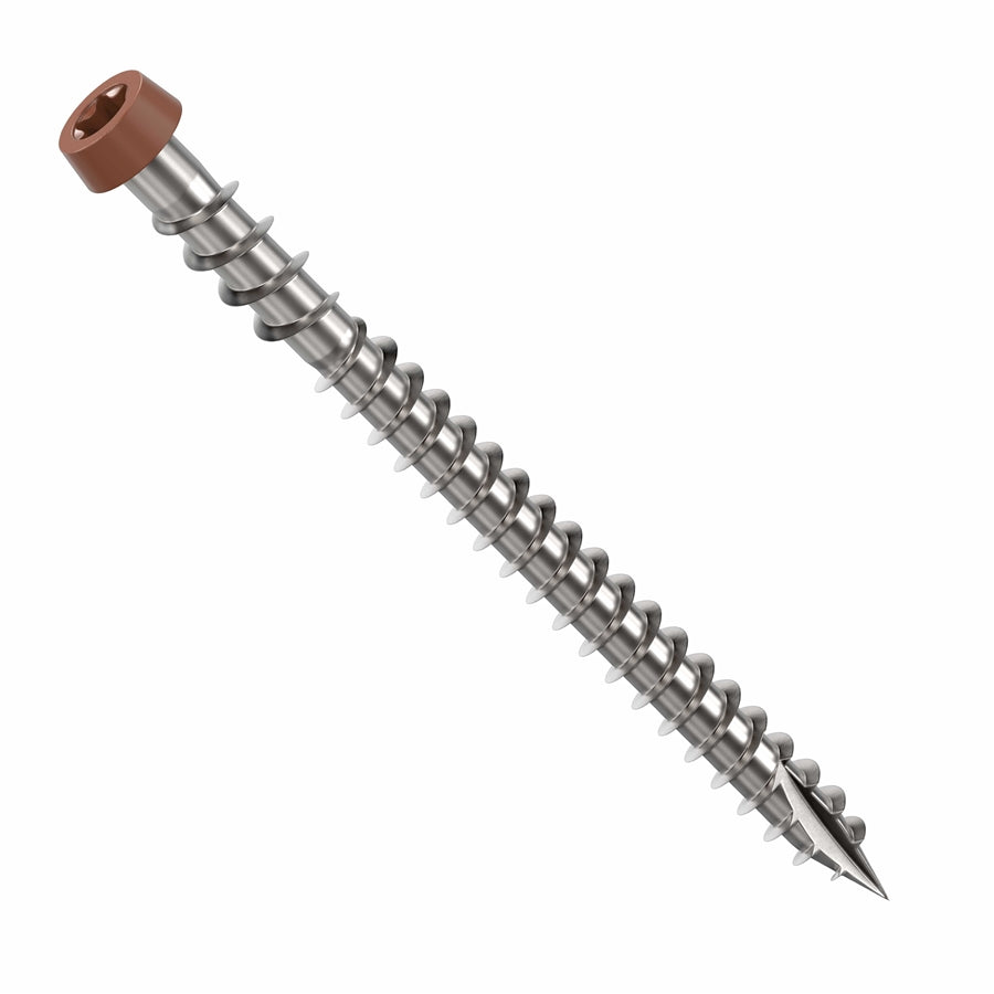 CAMO 316 Stainless Steel Marine Grade Brown Composite Screw 2-1/2" 350ct