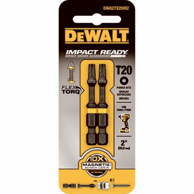 T20 IMPACT POWER BIT 2" (2pk)