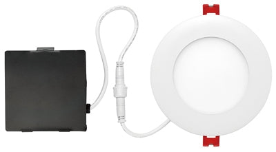 White 4" 9-Watts Integrated Ultra Slim LED Recessed Light Kit