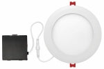 White 6" 12-Watts Integrated Ultra Slim LED Recessed Light Kit