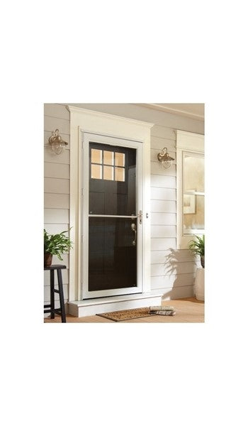 ANDERSEN 6 SERIES 36" FULLVIEW WHITE STORM DOOR WITH RETRACTABLE INSECT SCREEN