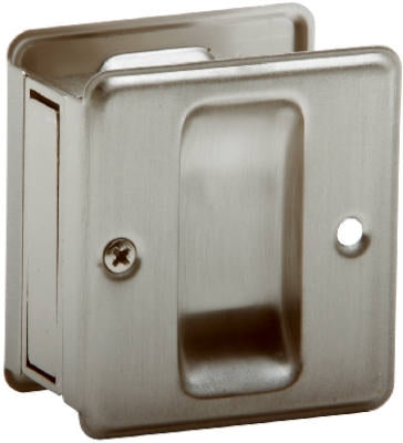 POCKET DOOR LOCK PASSAGE NICKEL