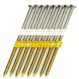PNEUMATIC STICK NAILS 2 3/8" RINGED GALV PLASTIC COLLATED 2M #807151