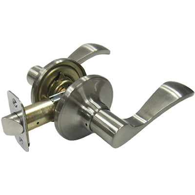 Reversible Lever Passage Lockset, Naples Style, Satin Nickel