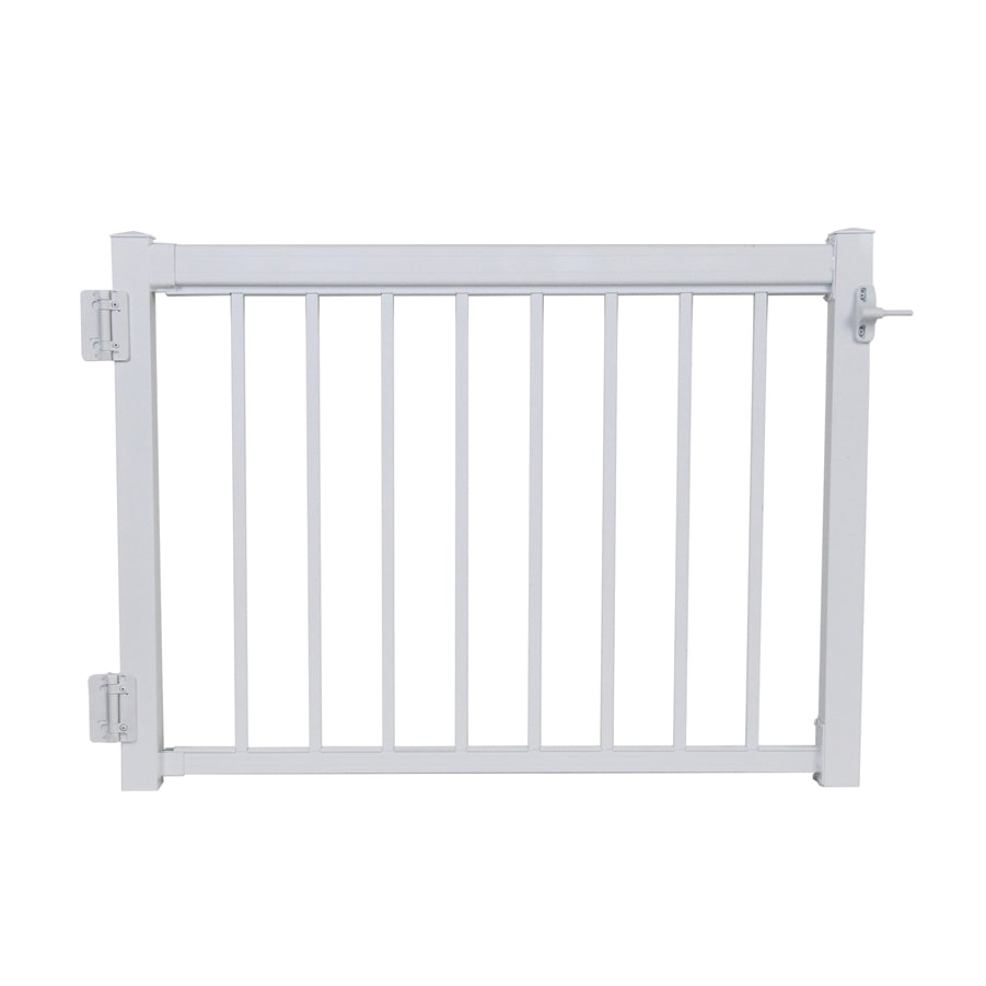 Regal Rail 36" White Aluminum Gate Feature Product Photo