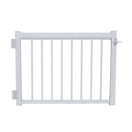 Regal Rail 36" White Aluminum Gate Feature Product Photo