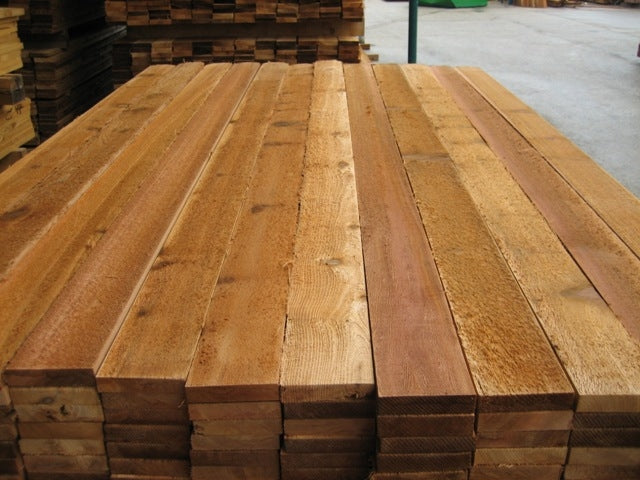 1 in. x 12 in. x 16 ft. Red Cedar Ruff Cut Lumber