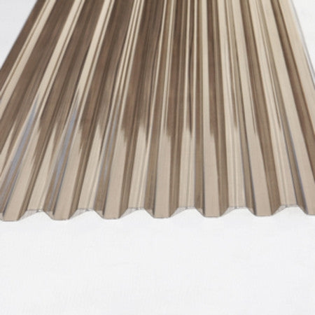 Greca 26 in. x 8 ft. Corrugated Polycarbonate Bronze or Gray Covering