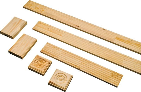 2-1/4" FLUTED PINE CASING SET