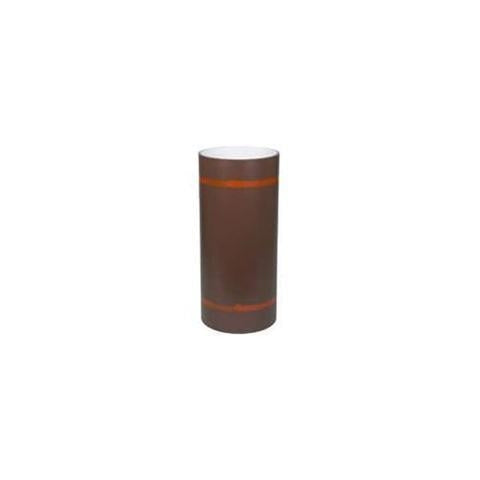 24 in. x 50 ft. Wood Grain Brown Aluminum PVC Coated Coil Stock