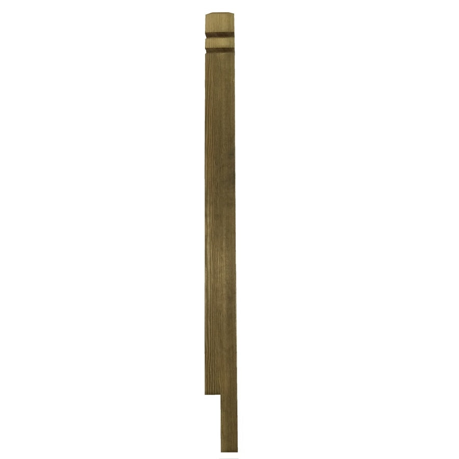 4 in. x 4 in. x 54 in. Pressure Treated Wooden Newel Gothic Post