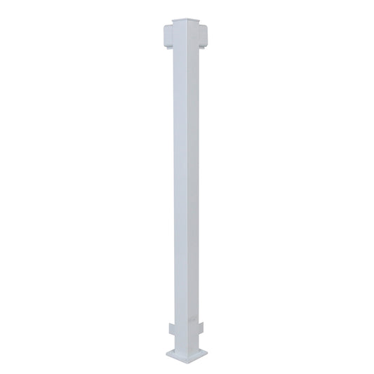 Regal Rail 42" White Aluminum Corner Post