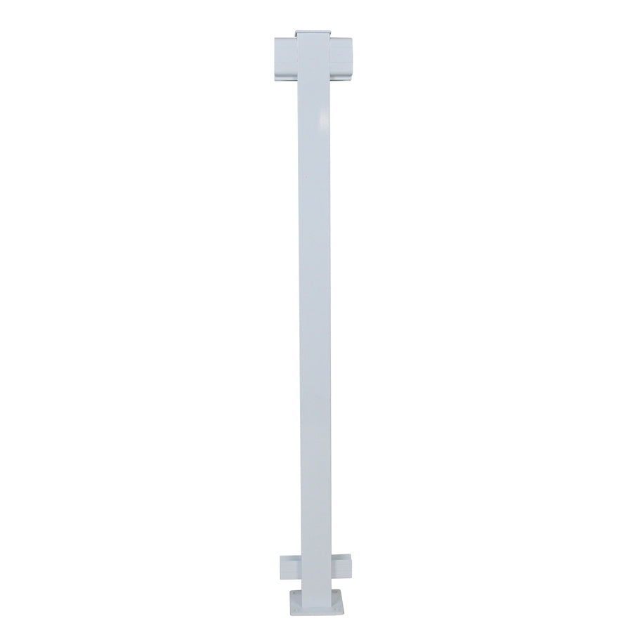 Regal Rail 42" White Aluminum Line Post Feature Product Photo