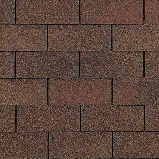 3 Tab Roofing Shingles Autumn Brown- Bundle (APPROX. 33 SQFT)