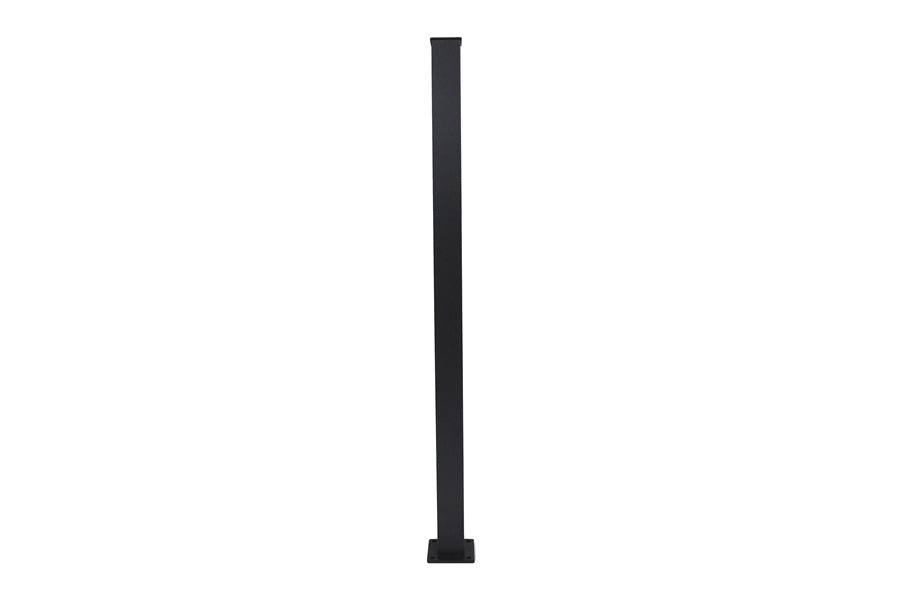 Regal Rail 42" Black Aluminum Square/Bottom Stair Post Feature Product Photo 1