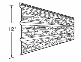 12 in. Wide x 12 ft. Long Universal Triple 4 in. White Birch Solid Vinyl Siding