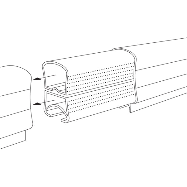 Regal Stair Top & Bottom Rail Connecting Splice Outline Photo