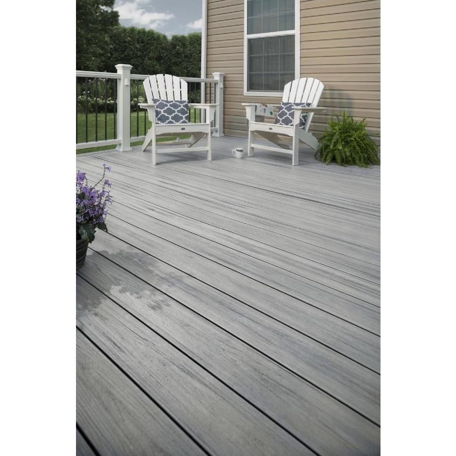 Trex Enhance Natural Foggy Wharf Composite Deck Scene